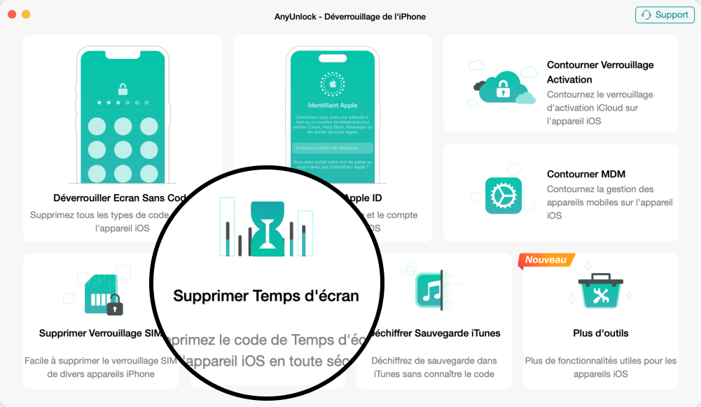 Téléphone avec bouton App Store