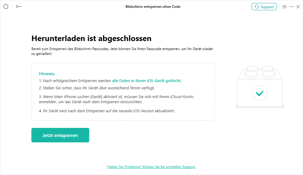 Website mit Botschaft