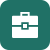 Green background with white briefcase
