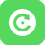 Logo vert avec C