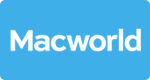 MacWorld logo on blue background