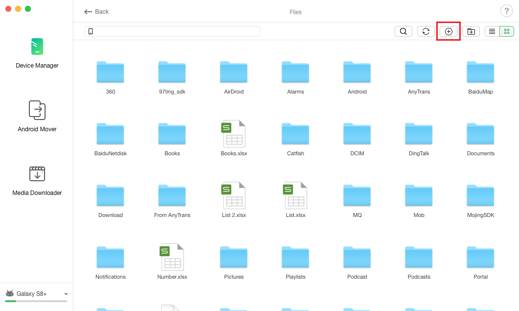 How to Move Music from SD Card to Phone with AnyTrans for Android - Step 3
