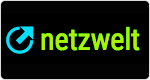 Netzwet-Logo auf schwarzem Hintergrund