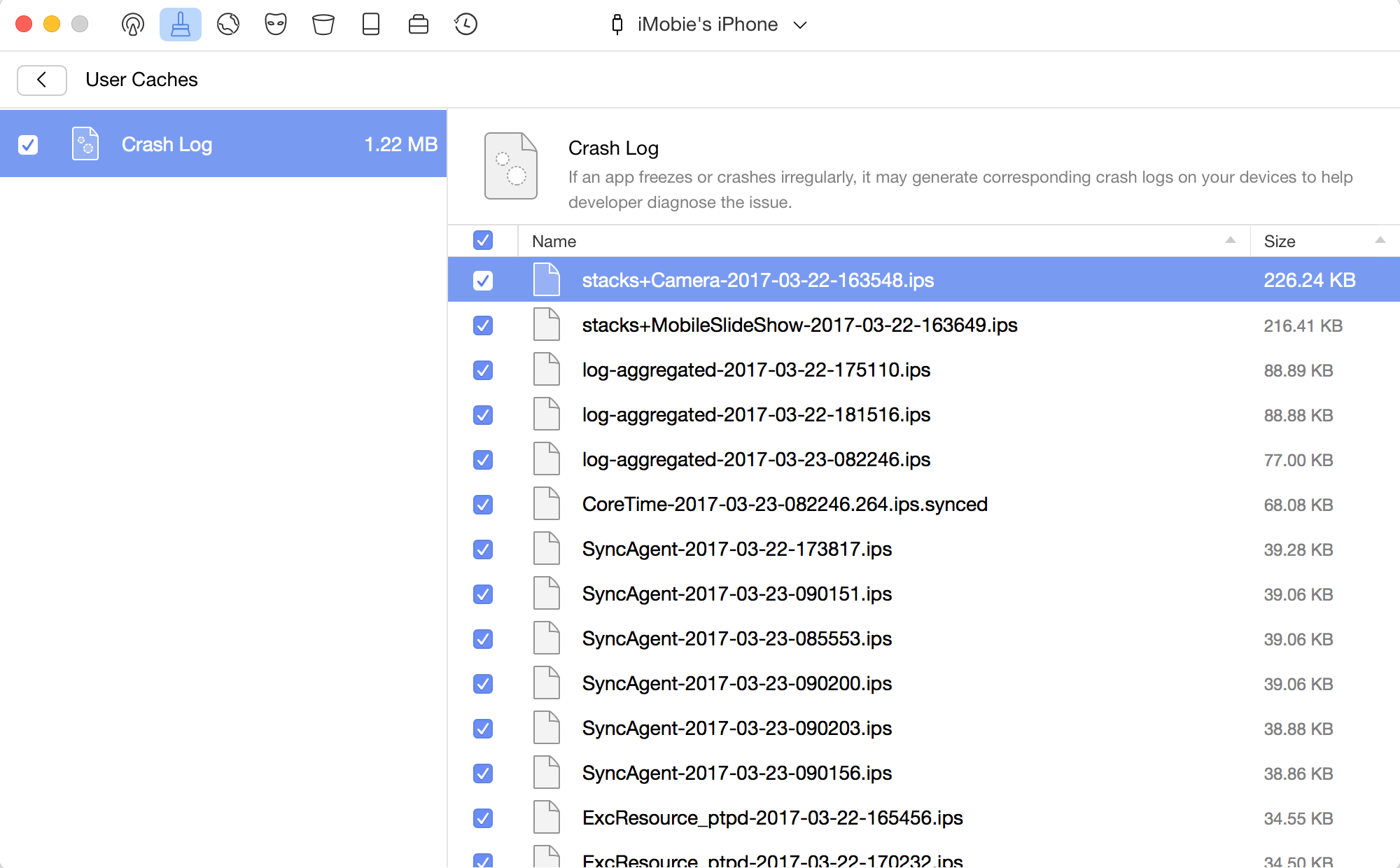 Choose the Files You Want to Clean