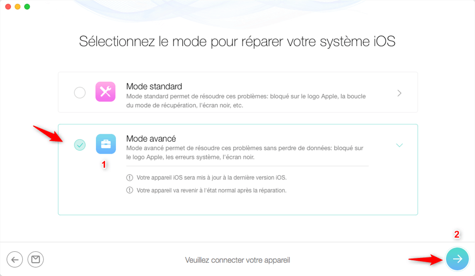 Mode avancé