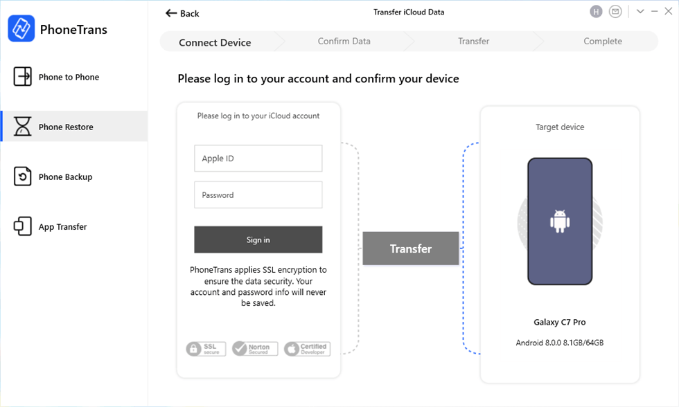 Log in to Your iCloud Account
