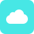 Nuage blanc sur bleu