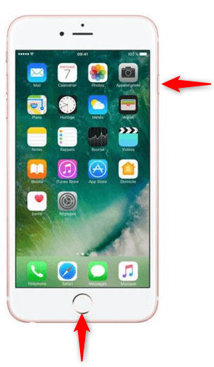 Redémarrage de l’iPhone 6s ou version plus ancienne
