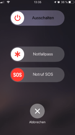 SOS auslösen