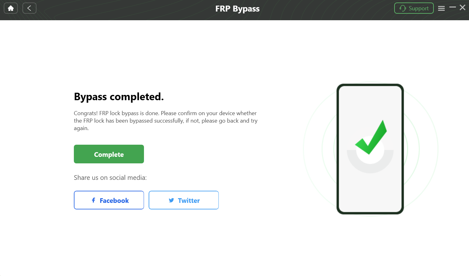 Succeed to bypass FRP with DroidKit