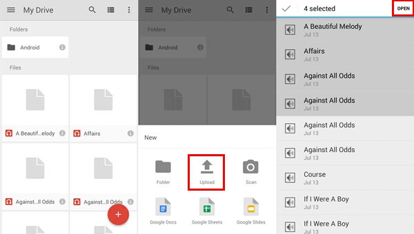 Transfer Data from Android to iPad with Google Drive
