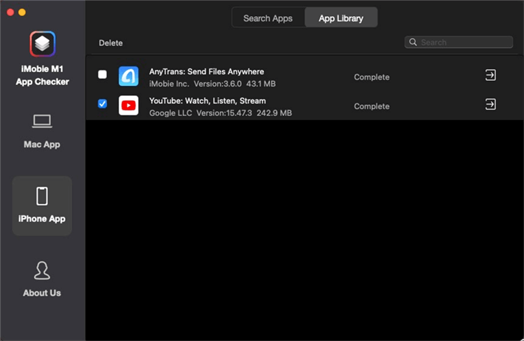 Transfer the App to the M1 Mac