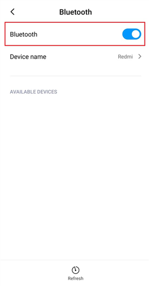 Turn on Bluetooth on Android