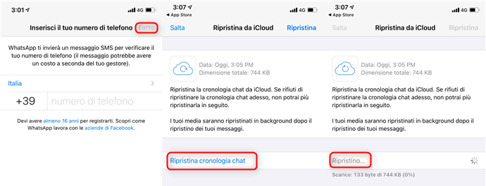 trasferire whatsapp da iphone a iphone tramite whatsapp backup