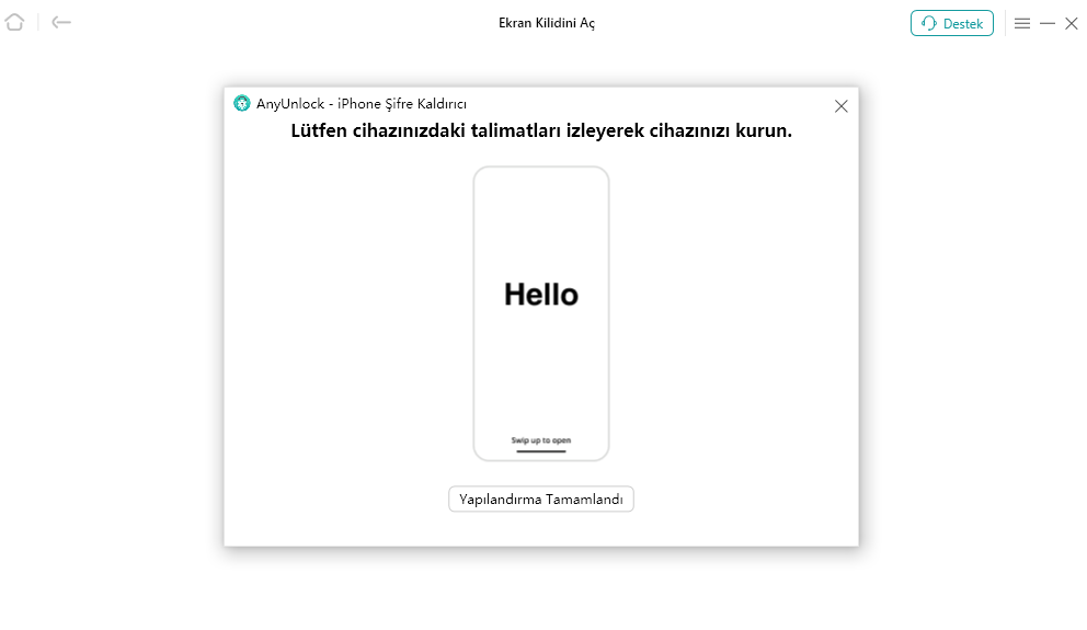 iOS Cihazının Kilidi Başarıyla Açıldı