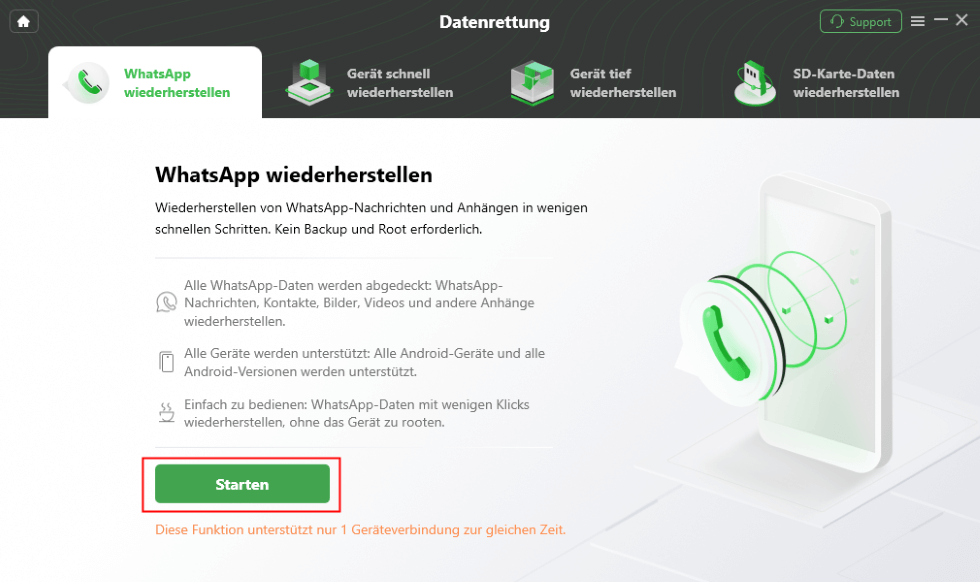 WhatsApp wiederherstellen